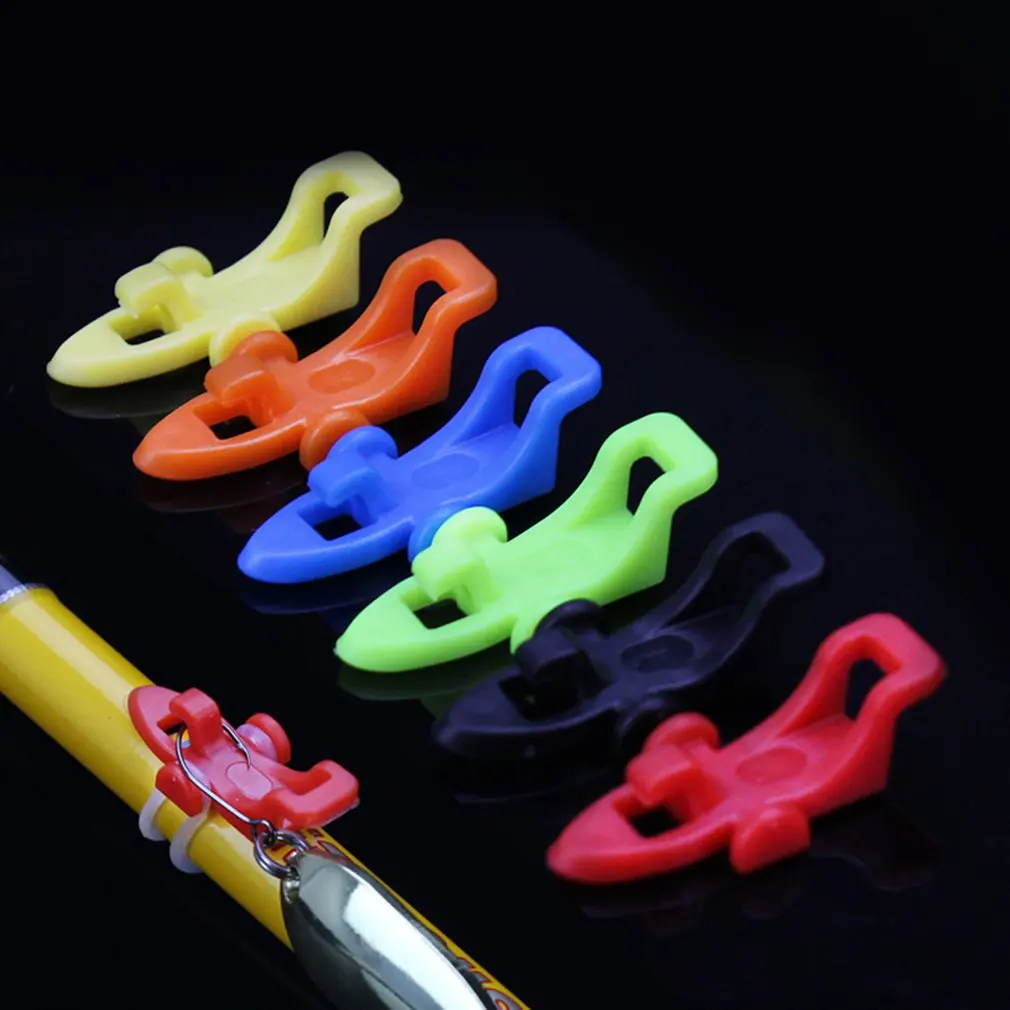 Fishing Hook Keeper Fishing Rod Lure Bait Safety Holder Plastic Hanger