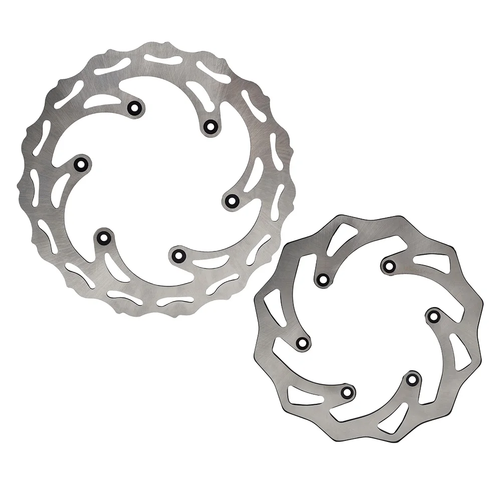 

NICECNC Front & Rear Brake Disc Rotor For Husqvarna FE 350 450 501 570 TE 125 250 300 FX 450 2011-2014 Etc Dirt Bikes Stainless
