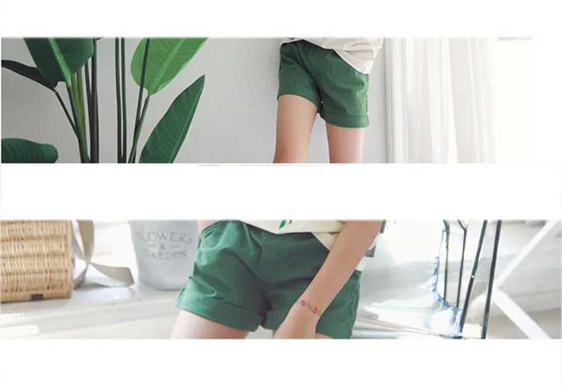 cotton shorts girls children big clothing spring summer 2018 new high waist khaki green toddler kids shorts girl with pockets 4 5 6 7 8 9 10 11 12 13 14 15 16 years old little big girls summer shorts kids (3)