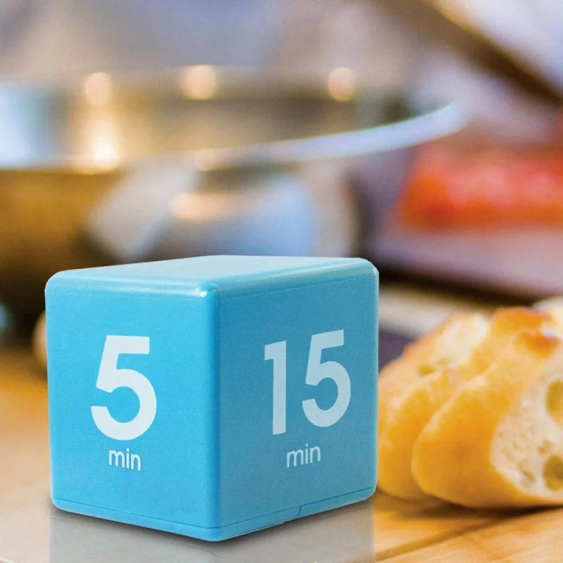 

Portable Cube Kitchen Timer The Miracle Cube Timer, 5, 15, 30 and 60 Minutes for Time Management Kids Timer Workout Timer