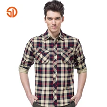 SD осень мужская хлопковая рубашка в клетку с длинным рукавом открытый Пеший Туризм Восхождение Отдых дышащий плюс Размеры M-4XL Рубашки для мальчиков человек