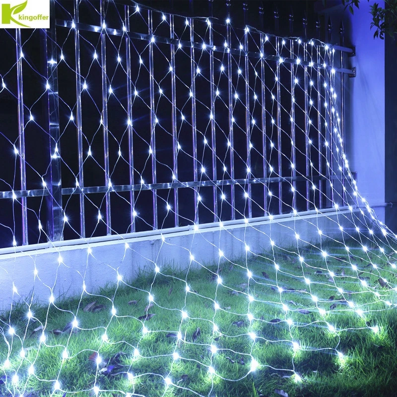 

1.5mx1.5m 96leds 8 modes 220V 110V Net LED String Light Festival Christmas Decoration New Year Wedding Ceremony Waterproof Decor