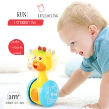 Buy Baby Rattles Tumbler Doll Baby Toys Music  Learning Education Toys  Children 's Gift  Playthings Kids Gifts Cartoon  Duck Free Shipping