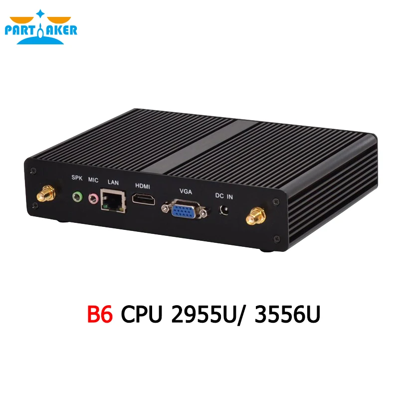 Lowest Price Partaker B6 Dual Core Haswell Intel Celeron 2955U Pentium 3556U Fanless Mini Desktop PC with WIFI 300M Windows 7 Lowest Price Partaker B6 Dual Core Haswell Intel Celeron 2955U Pentium 3556U Fanless Mini Desktop PC with WIFI 300M Windows 7