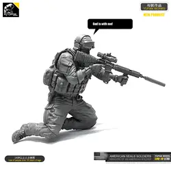 Yufan модель 1/35 Рисунок Модель комплект каучуковый солдат США Seal Commando Unmounted Loo-19