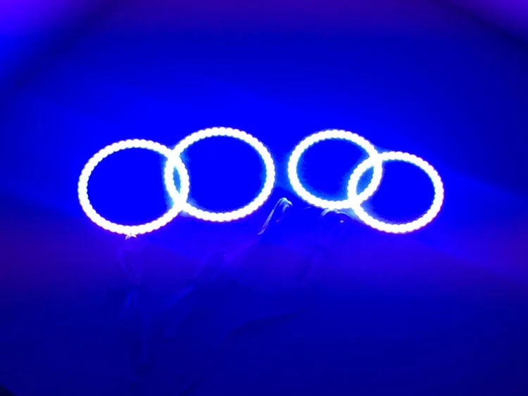 Для Kia Sorento R 2009 2010 2011 2012 светодиодный периметр фар колец halo многоцветный RGB ангел