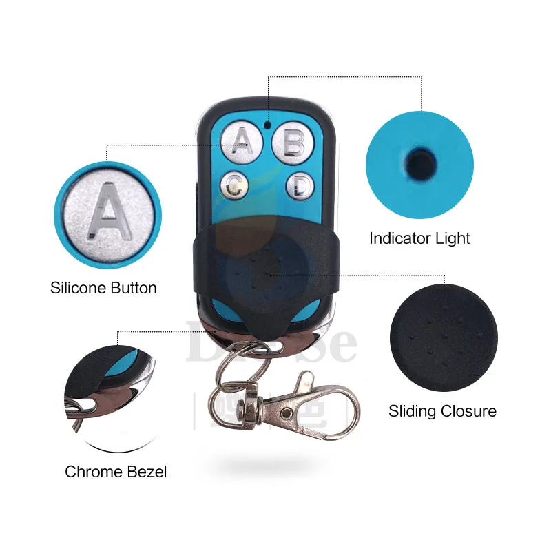 433 MHz Universal Remote Control 1527 Learning Code 4 Buttons Transmitter with Battery For Gate Garage Light controller no clone 433 MHz Universal Remote Control 1527 Learning Code 4 Buttons Transmitter with Battery For Gate Garage Light controller no clone