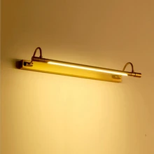 Светильник Бронзовый светодиодный для зеркала, 54/68 см, в стиле ретро