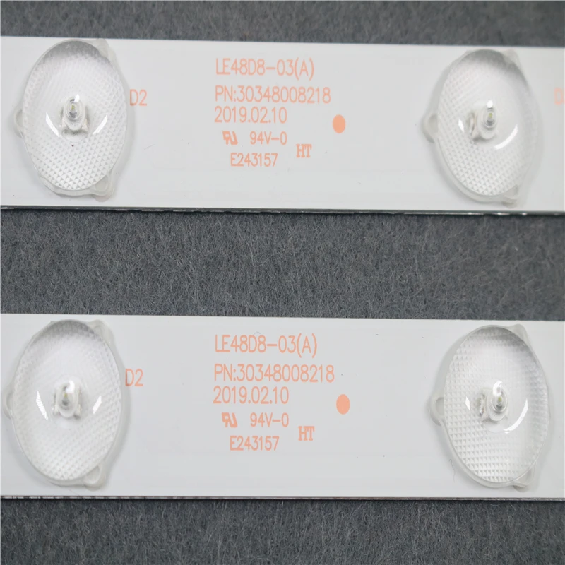 2 шт. светодиодный Подсветка полоса 8 лампа для Hai er LE48G520N LS48H310G свет бар LE48D8-03 (D) 30348008220 экран LSC480HN10