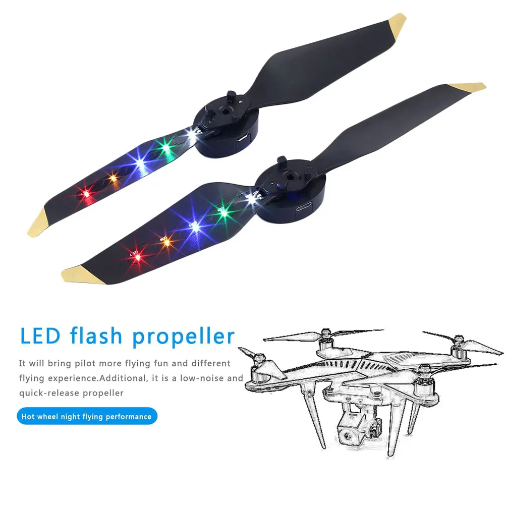 1 Pairs Propellers Props Accessories Durable Glow Noise Reduction For