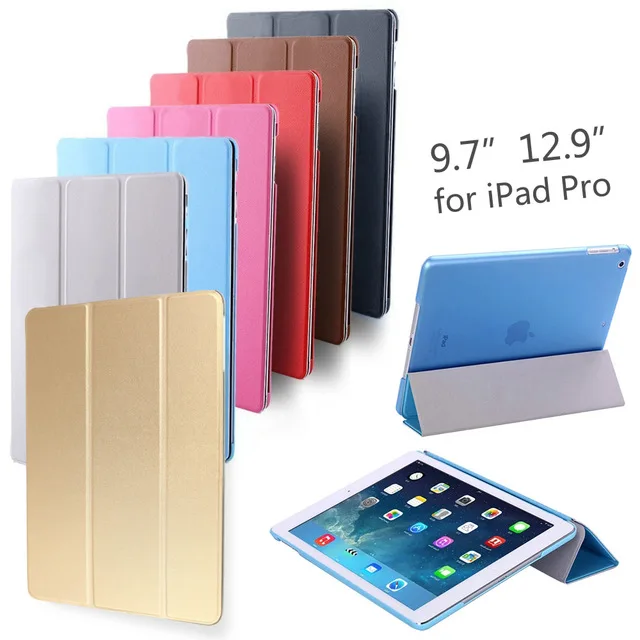 

High Quality PU Leather Smart Case for APPLE iPad Pro 9.7" 12.9" Tablet Protective Cover Case Stand for iPad Pro 9.7 12.9 inch