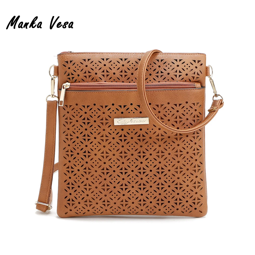 Повседневная обувь из искусственной кожи женская сумка выдалбливать Crossbody сумки
