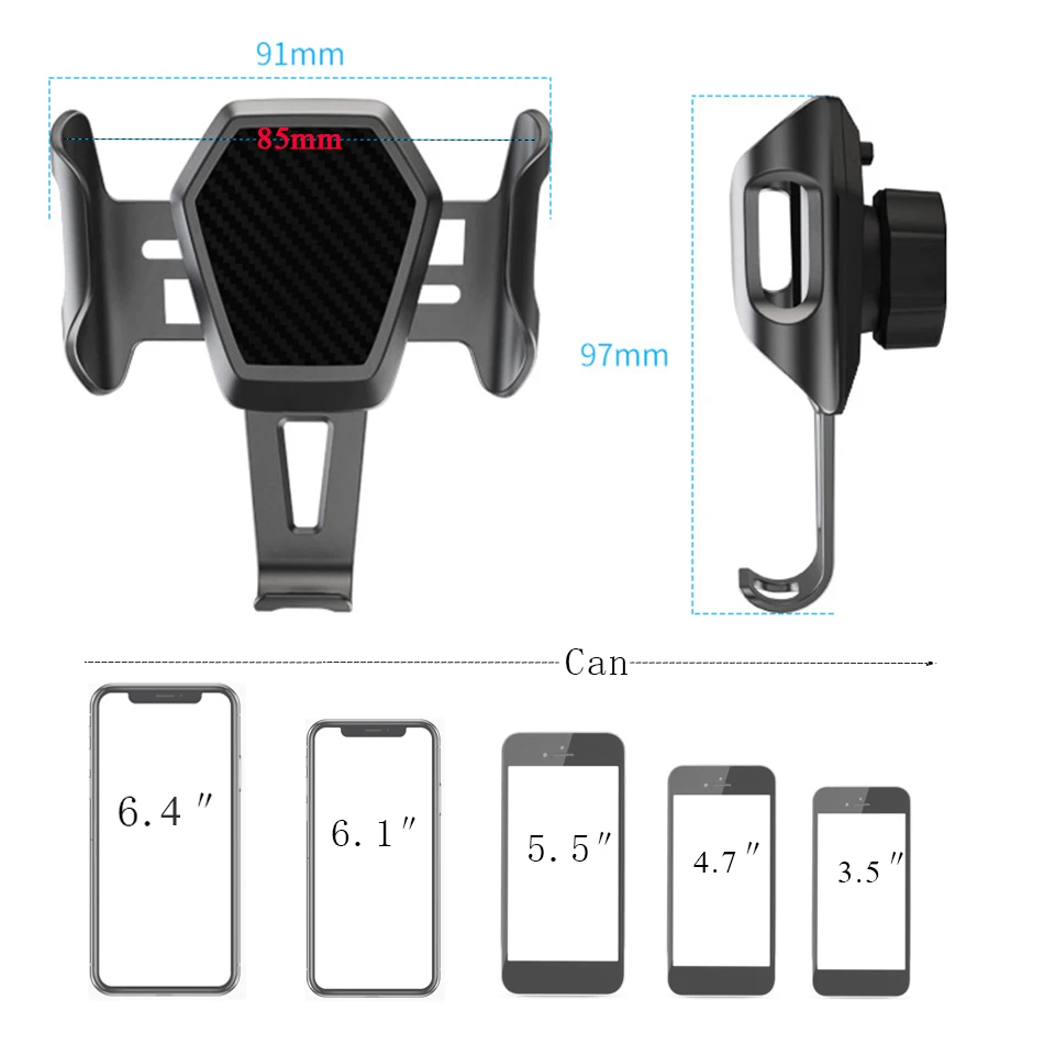 Car Phone Holder For Huawei Honor V20 20 10 8 novo 4 3 3i 2 Mate 20 10 pro Mobile Phone Holder Stand support smart phone voiture