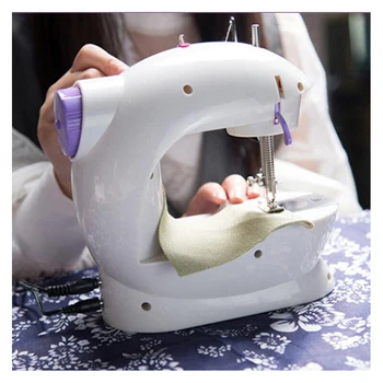 

Mini Sewing Machine Treadle Electric Sewing Machine with Sewing Tools Set Household Electric Multi-function Mini Sewing Machines