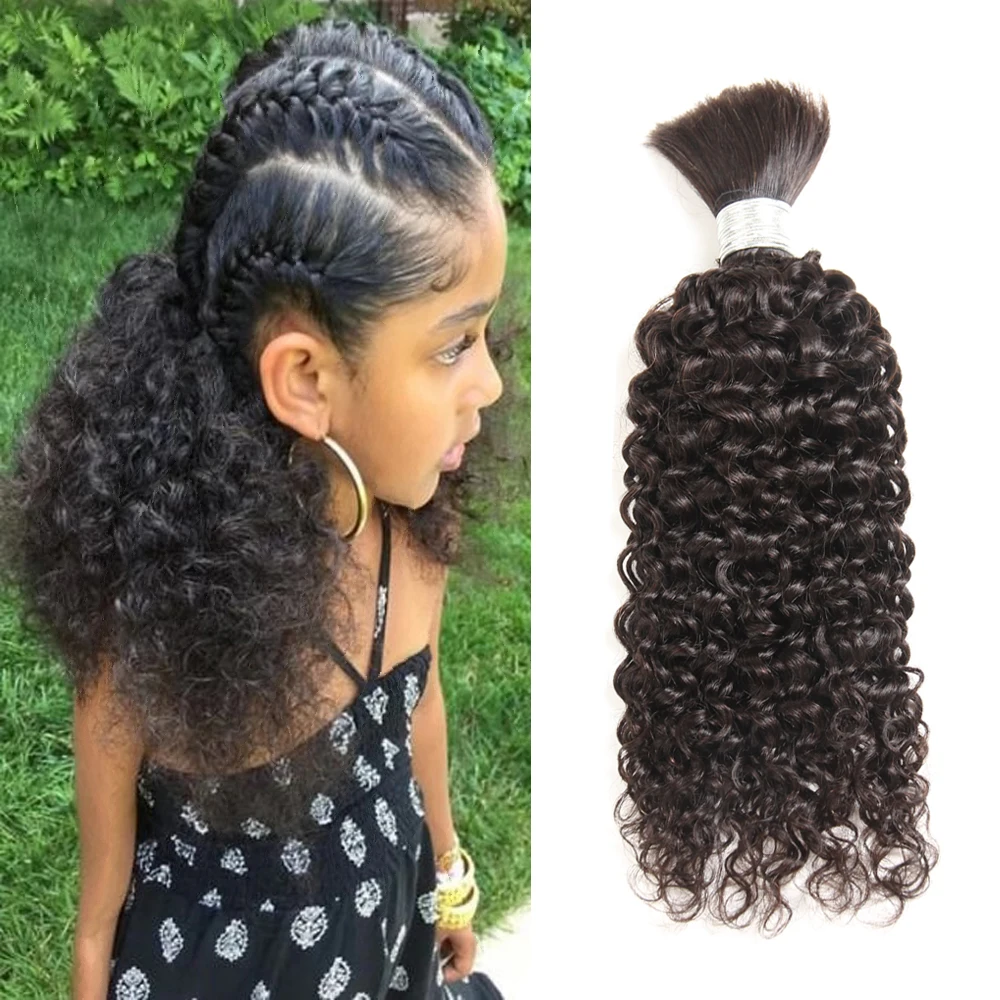 Black Pearl Pre-Colored Brazilian Curly Hair Bundles Remy Hair Bulk Braiding Human Hair Extensions 1 Bundle Braids Hair Deal swag 1 3 4bundles deal 30 32 40 inch loose deep wave brazilian hair weave bundles curly bundle water wholesale raw virgin remy