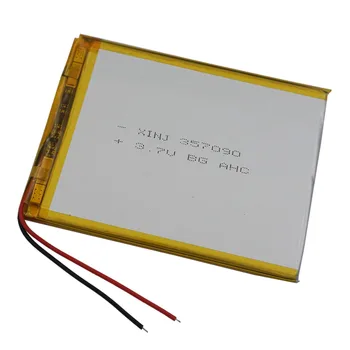 

XINJ 3.7V 3500mAh Lithium Polymer Rechargeable Battery Li ion li-po cell 357090 For E-book PAD MID Phone Portable DVD Tablet PC