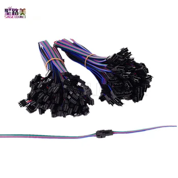 2pin 3pin 4pin 5pin led connector Male/female JST SM 2 3 4 5 Pin Plug Connector Wire cable for led strip light Lamp Driver CCTV 100sets lot connectors sm sm 2pin pitch 2 54mm female and male housing terminals sm 2p sm 2r jst 2 54mm sm2 54