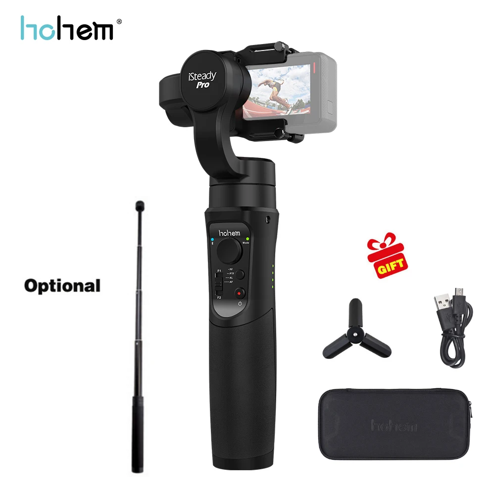 

Hohem iSteady Pro Handheld 3-Axis Gimbal Stabilizer for action camera Gopro 6 5 4 RX0 xiaomi yi 4k PK zhiyun smooth 4 feiyu g6