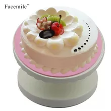 Вращающаяся вращающаяся подставка для украшения торта на платформе, вращающаяся подставка для украшения торта, пластиковая подставка для помадки, инструмент для выпечки DIY