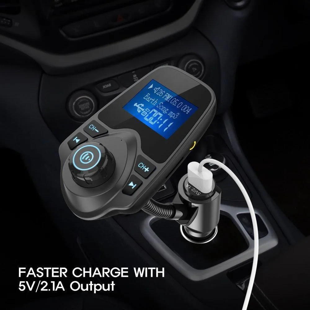 

2019 Multifunction KM18 Car Kit Wireless Bluetooth FM Transmitter MP3 Player Charger Radio Adapter Car Auto Vintage Radio H0128