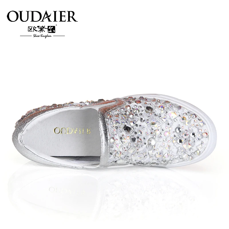 rhinestone slip on shoes