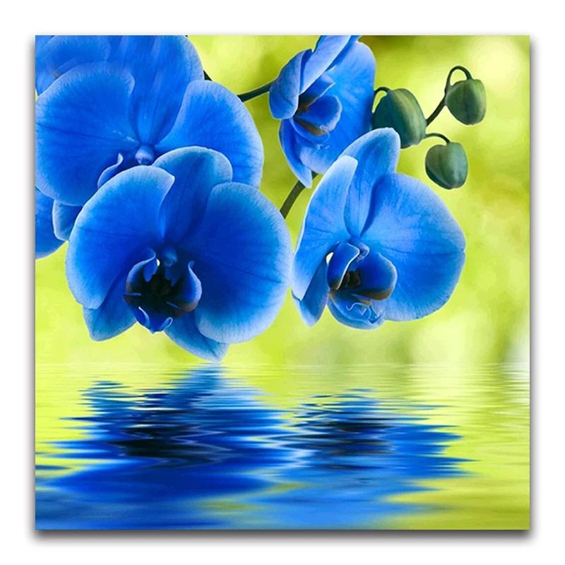 3D DIY Diamond Embroidery 5D Diamond painting Diamonds mosaic Phalaenopsis rhinestone cross stitch flower Christmas decor