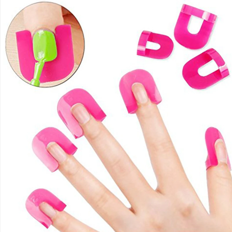 26 Pcs Reusable Nails Edge Skin Barrier Nail Polish Stencils Kit