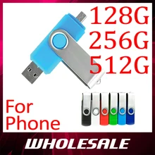 Smart Phone USB Flash Drive Metal 8 32gb 64gb pendrive 128gb 256gb 512gb OTG external storage micro usb memory stick Flash Drive
