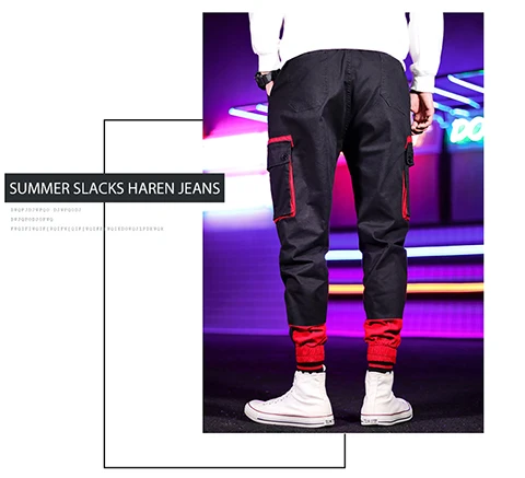 REPPUNK 2019 модные длинные штаны с карманами для фитнеса мужские повседневные спортивные штаны брюки Модная уличная одежда в стиле хип-хоп