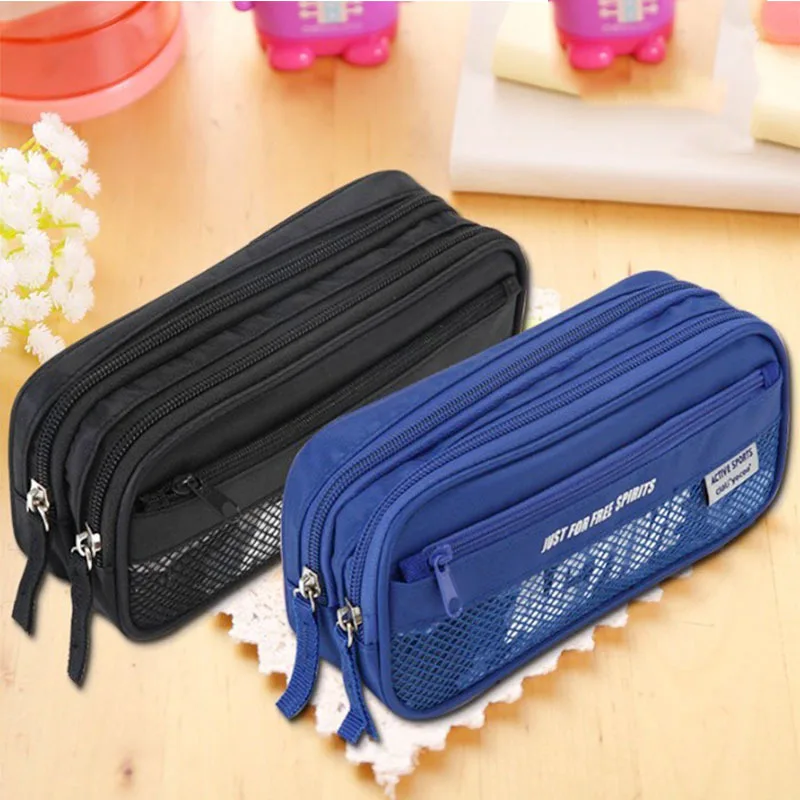 

Bag Storage Stationery Supplies Canvas Pen Bag Student Pencil Case