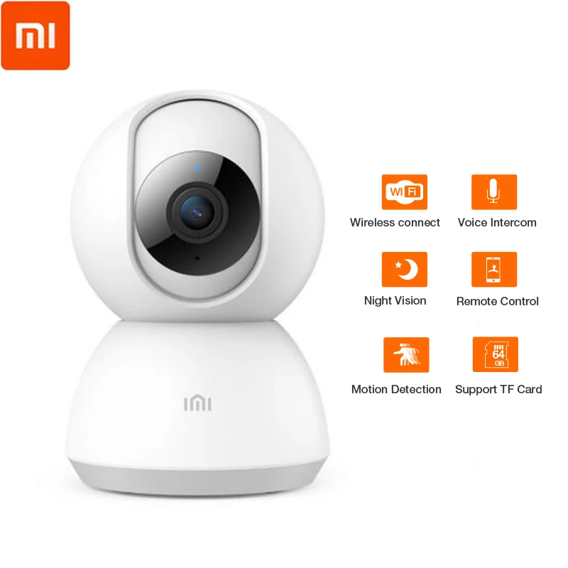 Updated Version 2019 Xiaomi IMI Smart Camera Webcam 1080P WiFi Pan-tilt Night Vision 360 Angle Vide