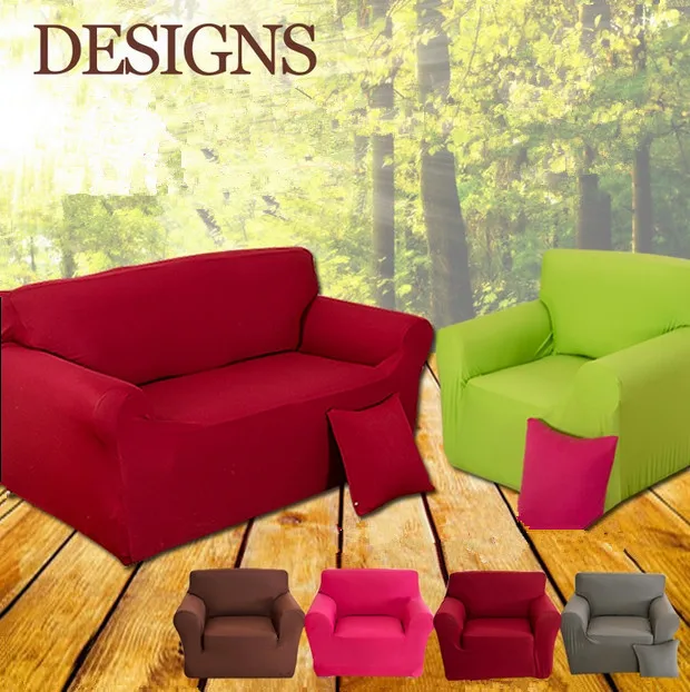 7 Color 1 Seater Stretch Sofa Protector Couch Cover Slipcover Super Fit