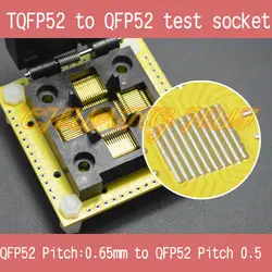 IC Тест FPQ52 LQFP52 к QFP52 тестовая розетка QFP52 0,5 мм к QFP52 0,5 мм IC розетка