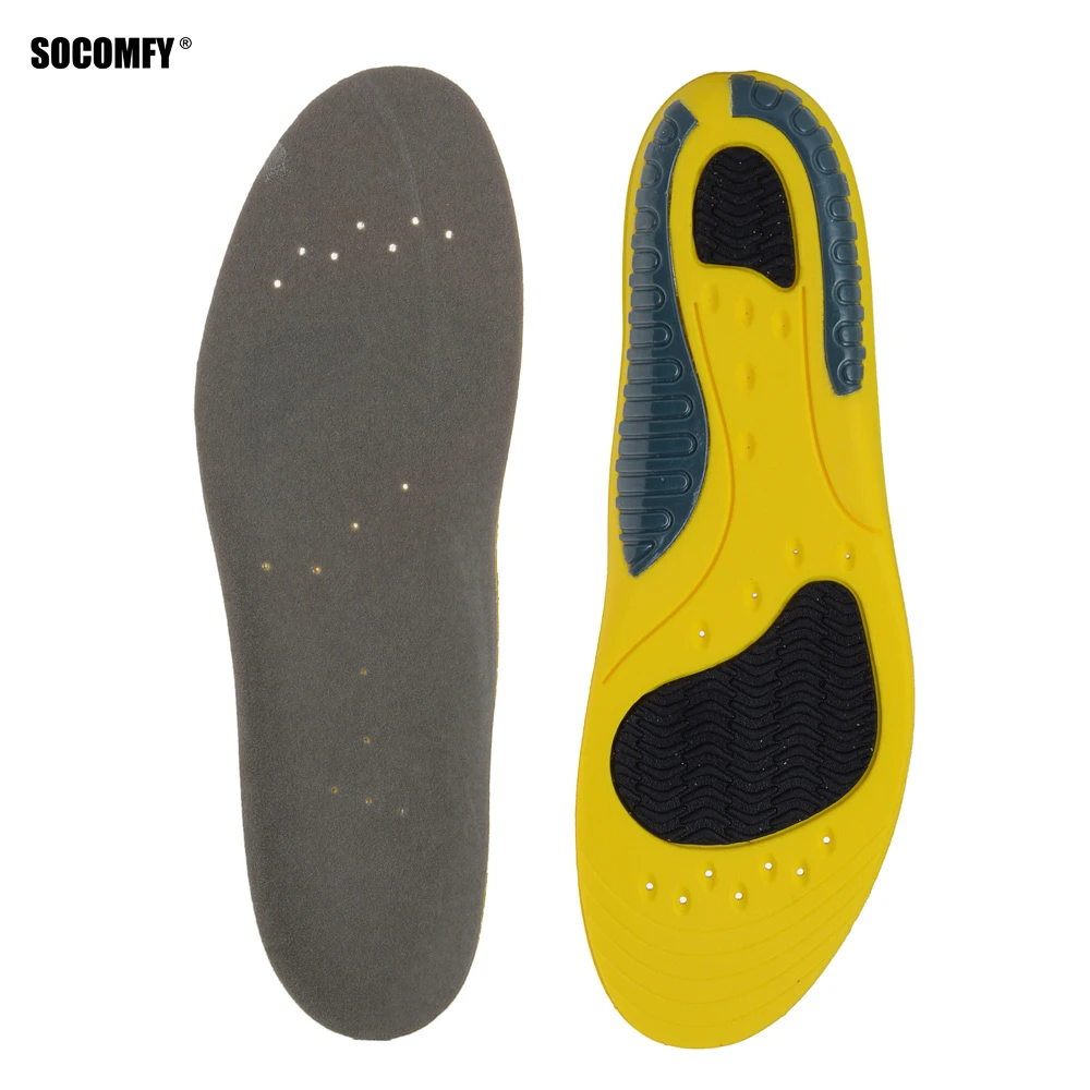

SOCOMFY Silicon Gel Insoles Foot Care for Plantar Fasciitis Heel Spur Shoe Insoles Shock Absorption Pads arch orthopedic insoles