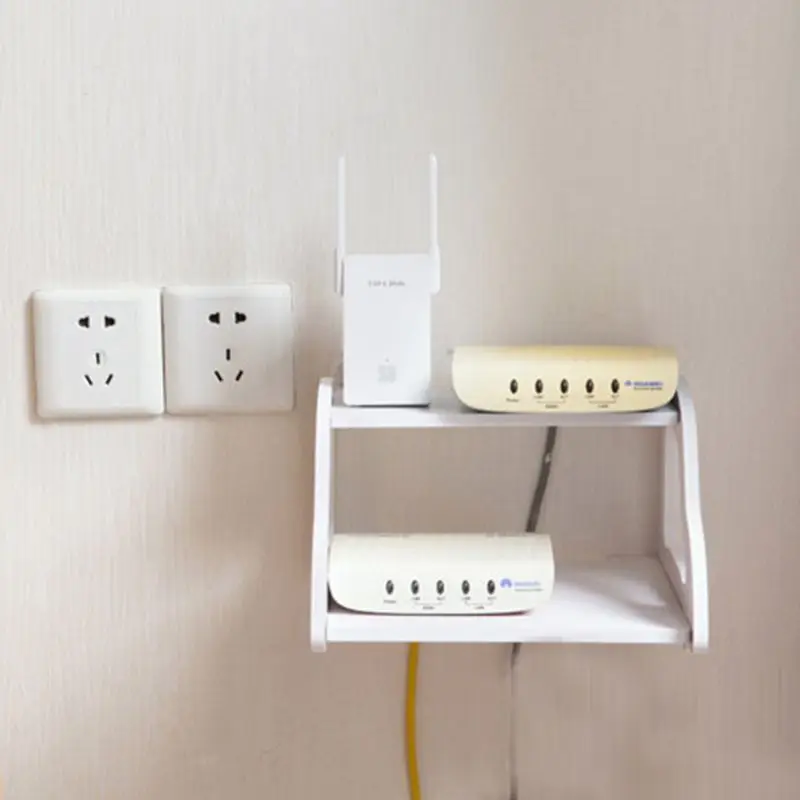 Coloffice белый tv Set Top Storage Router top Box настенные полки Держатели Стойки для студентов