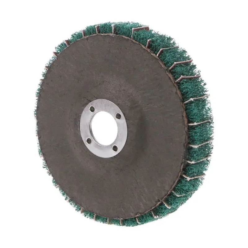Нейлон волокно шлифовальные круги с песком полировки полировальный диск Pad абразивная щетка роторный инструмент для металлургическое оборудование