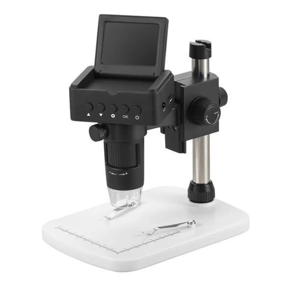 

1080P 3MP 2.4-inch LCD Screen HDMI USB Digital Microscope 10X to 220X Magnifier with TV HDMI USB Output EU Plug