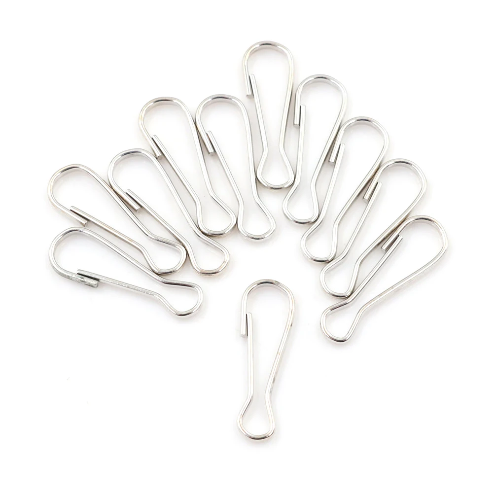 20Pcs/Pack DIY Metal Lanyard Snap Spring Clips Hooks Findings For Shoe Decorations Useful