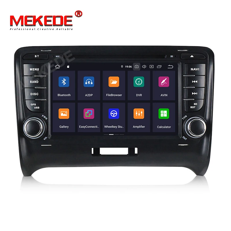 Perfect MEKEDE IPS 2 din Android 9.0 Car dvd player radio Stereo GPS Navigation For Audi TT MK2 2006-2012 auto radio Head unit FM 2