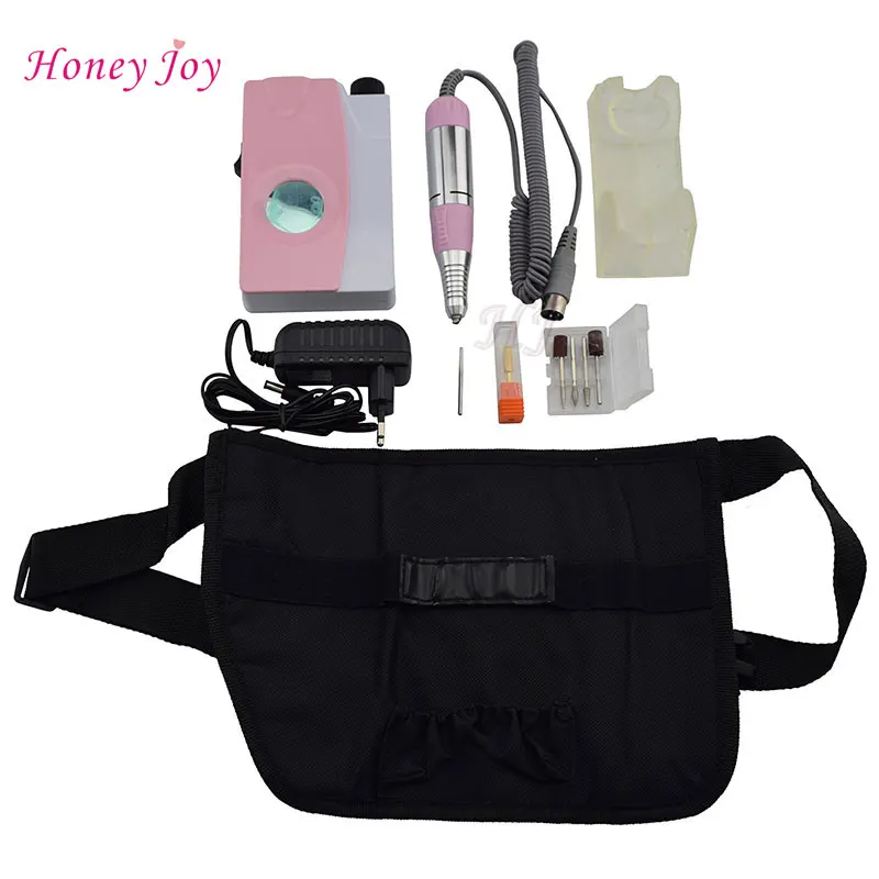 Portable Electronic Nail Drill 25,000 RPM Rechargebale Wearable Drill for Manicure Pedicure Tools Convenient Waist Pack Design Portable Electronic Nail Drill 25,000 RPM Rechargebale Wearable Drill for Manicure Pedicure Tools Convenient Waist Pack Design
