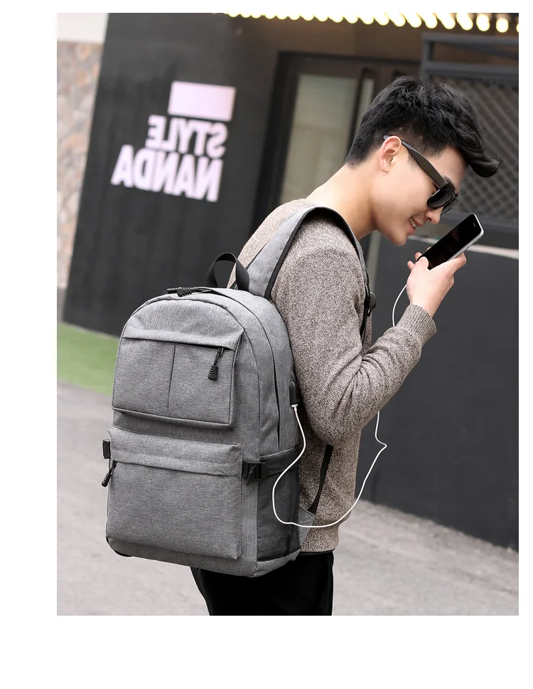 Casual Design Fashion USB Laptop Backpacks Topdudes.com - Casual Design Fashion USB Laptop Backpacks