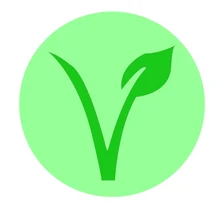 2,5 см V для веганская наклейка на заказ бизнес-наклейка с логотипом