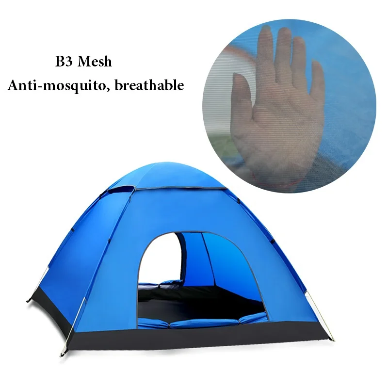 في الهواء الطلق التخييم خيمة خيمة للشاطئ كامل automatic1-2 شخص 4 الموسم خفيفة السياحية خيمة الشمس المأوى مقصورة في الحديقة للتخييم