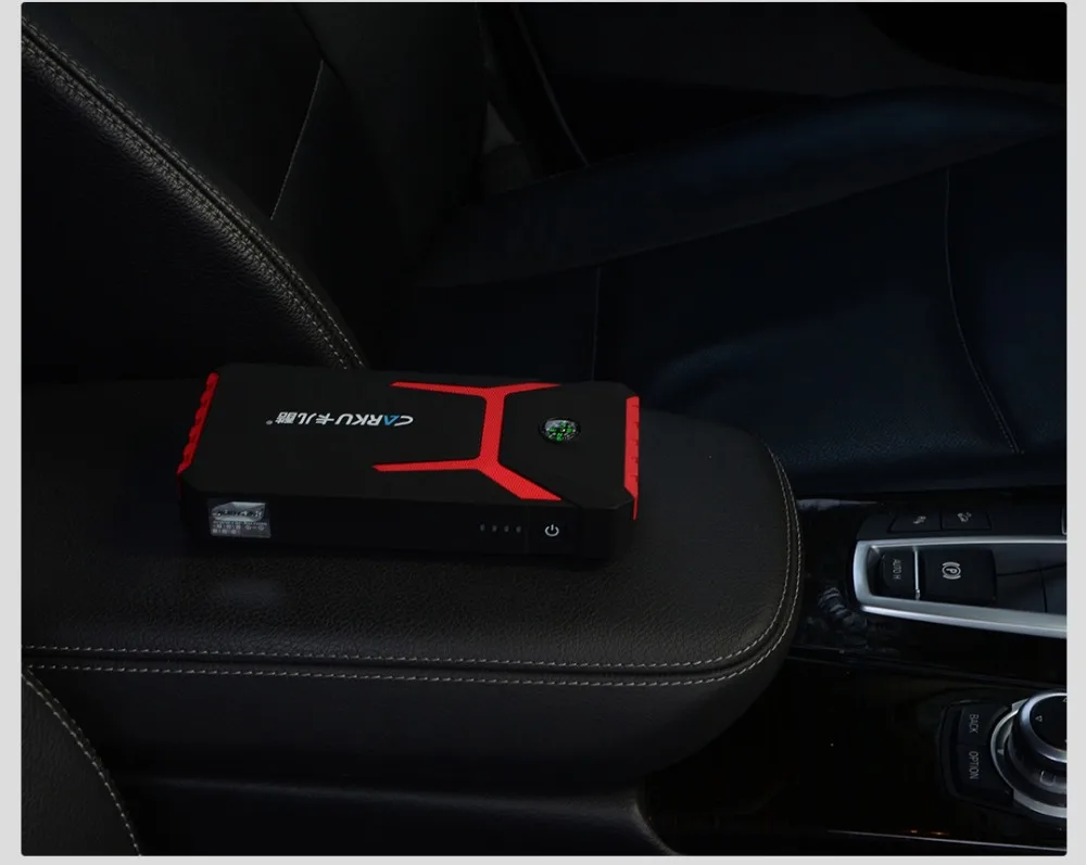 XIAOMI CARKU автомобильный стартер 12 В 10000 мАч двойной USB бустер Q3.0 быстрый Многофункциональный светодиодный светильник зарядное устройство аварийный внешний аккумулятор