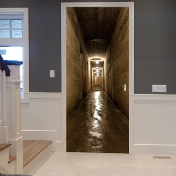 

Tunnel Door Sticker Halloween Doors Wall Decoration Stickers Home Decoration Gate Accessories