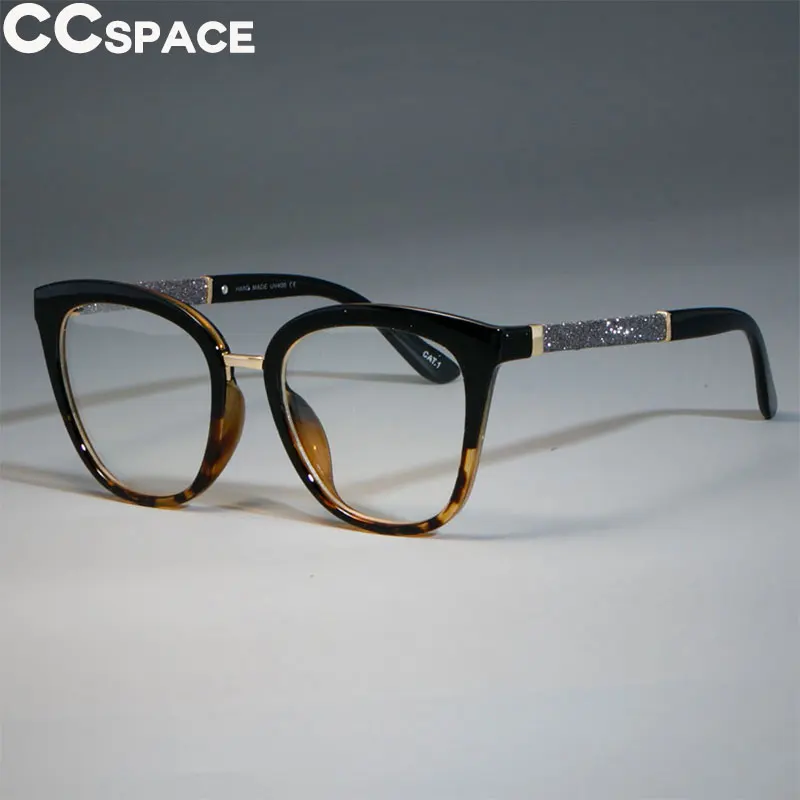 

Lady Square Glasses Frames Women Cat Eye Optical Shiny Legs EyeGlasses Fashion Eyewear 45074