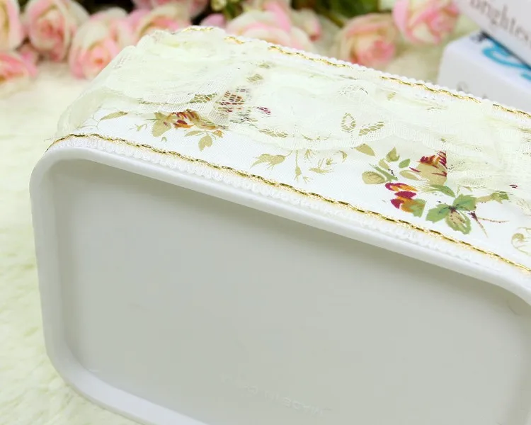 1 шт. 18x13 см модная Европейская сельская кружевная ткань художественная коробка для салфеток Бытовая коробка для салфеток Защита окружающей среды коробка для салфеток