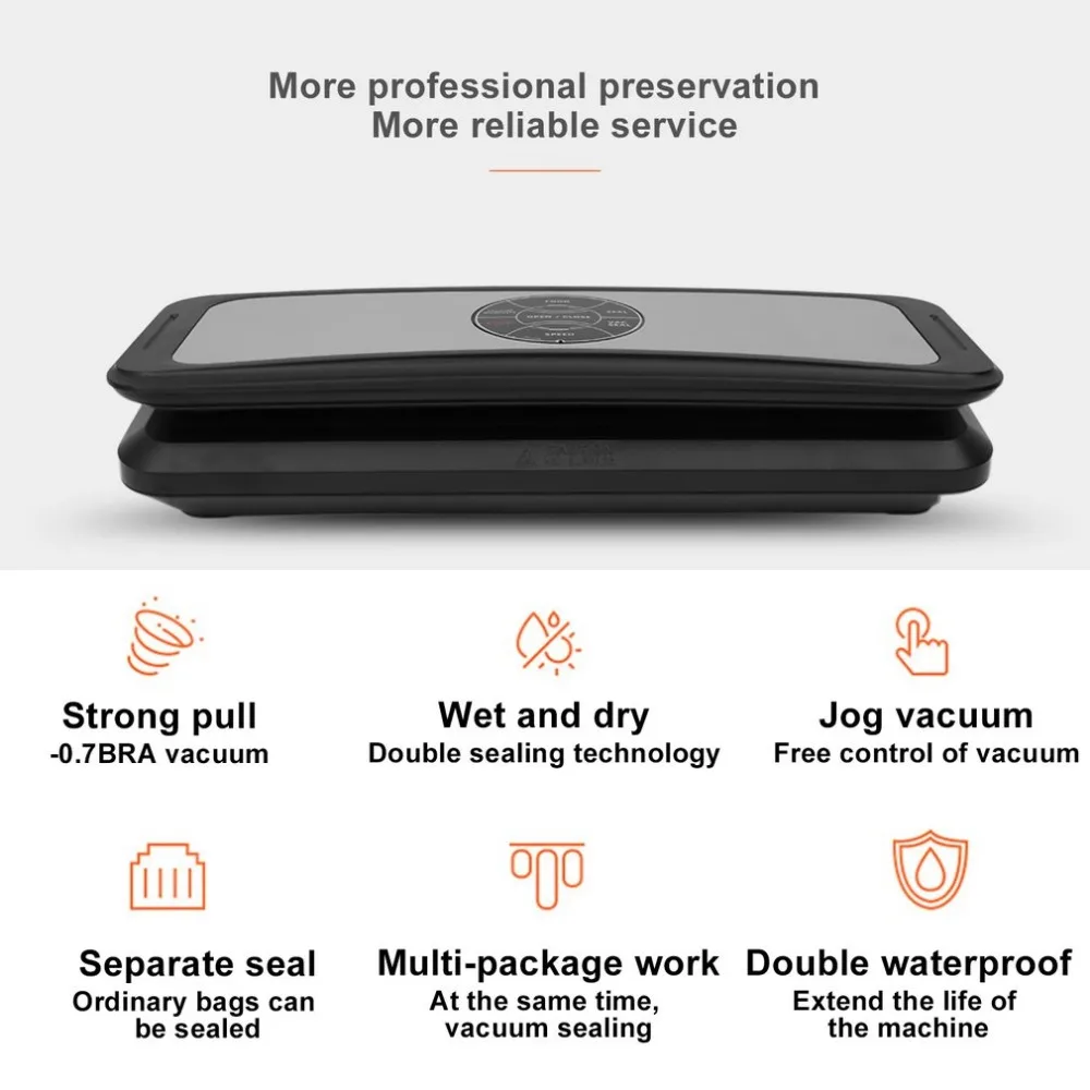

Newest Practical Design Automatic Household Kitchen Food Vacuum Sealer Packaging Machine Sealing Storage Bags Film Sealer