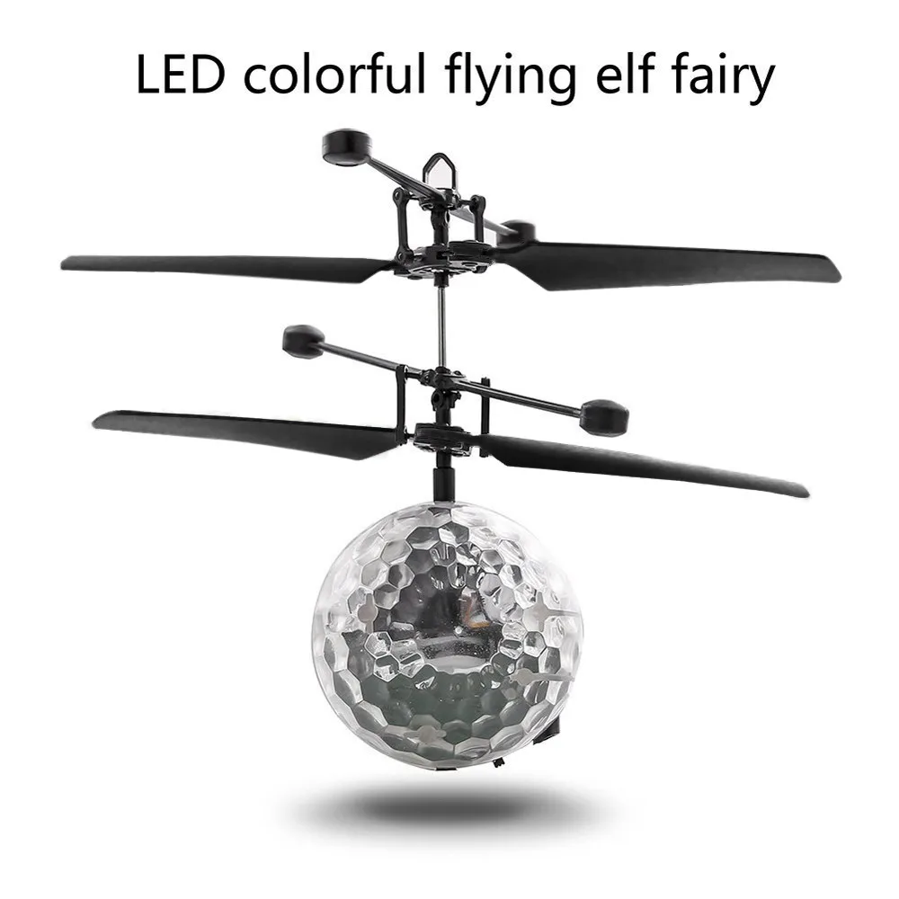 RC Flying Ball Luminous Kid's Flight Balls Electronic Infrared Induction Aircraft Remote Control Toys LED Light Mini Helicopter