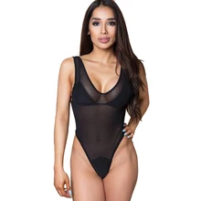 Черный сетчатый купальные трусики, 1 предмет, купальник, Женский трикини, монокини с высокими вырезами, женский боди, сексуальный купальник